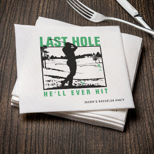 Servilleta De Papel Golf Bachelor Party Funny Hole