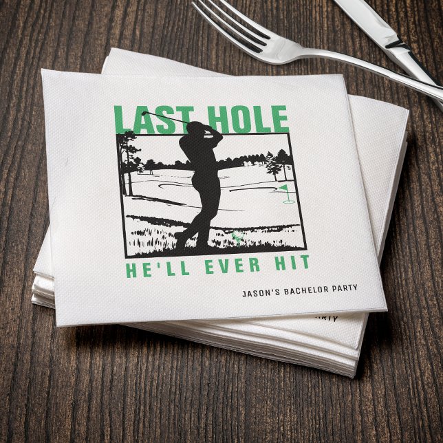 Servilleta De Papel Golf Bachelor Party Funny Hole (Subido por el creador)