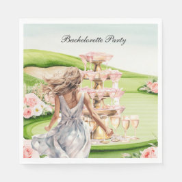 Servilleta De Papel Golf Bachelorette Party para Golfer