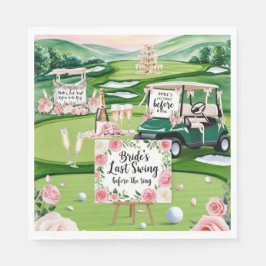 Servilleta De Papel Golf Bachelorette Party para Golfer