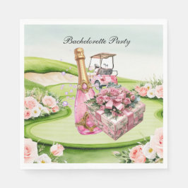 Servilleta De Papel Golf Bachelorette Party para Golfer