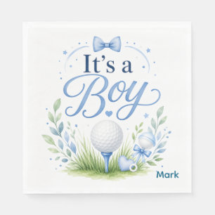Servilleta De Papel Golf Bebé Niño pelota de golf acuarela