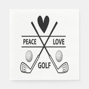 SERVILLETA DE PAPEL GOLF DE AMOR DE LA PAZ
