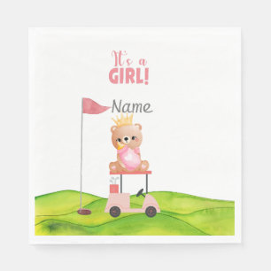Servilleta De Papel Golf es Chica para Golfer Baby Shower Golfer