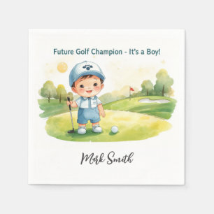 Servilleta De Papel Golf Es Niño para Baby Shower