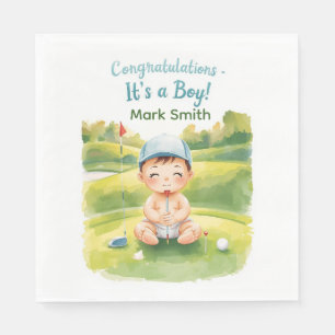 Servilleta De Papel Golf Es Niño para Baby Shower