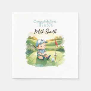 Servilleta De Papel Golf Es Niño para Baby Shower