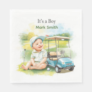 Servilleta De Papel Golf Es Niño para Baby Shower