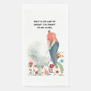 Servilleta De Papel Golf Funny Saying para Golfer