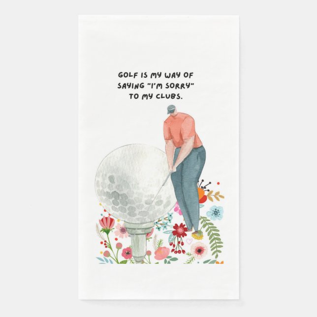 Servilleta De Papel Golf Funny Saying para Golfer (Anverso)