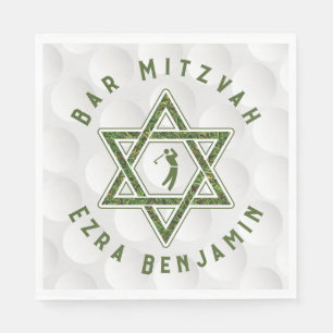 Servilleta De Papel Golf Golf Tema Bar Golf Mitzvah