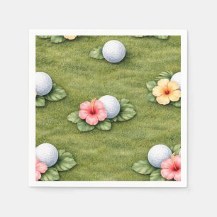 Servilleta De Papel Golf Hawaii temático para fiesta de golfista hawai