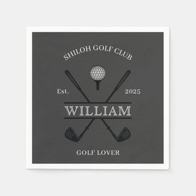 Servilleta De Papel Golf Lover Cross Club Paper (Anverso)