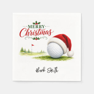 Servilleta De Papel Golf Navidad Vamos Par-Tee