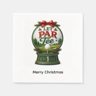 Servilleta De Papel Golf Navidad Vamos Par-Tee