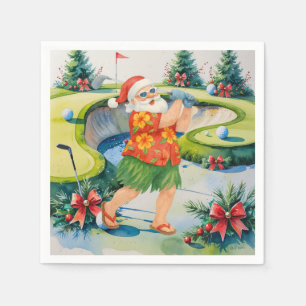 Servilleta De Papel Golf Navidad Verano Julio Hawái temático