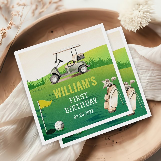 Servilleta De Papel Golf Par-Tee Hole en el cumpleaños de un niño (Subido por el creador)