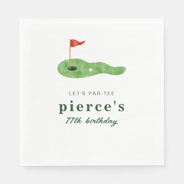 Servilleta De Papel Golf Party Napkins (Anverso)