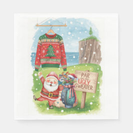 Servilleta De Papel Golf Ugly Sweater Christmas Party