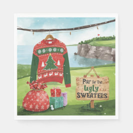 Servilleta De Papel Golf Ugly Sweater Christmas Party