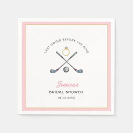 Servilleta De Papel Golf "Última oscilación antes del anillo" Bridal S