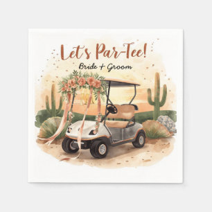 Servilleta De Papel ¡Golf Vamos a Par-Tee! Boda de Golf en Arizona