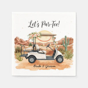 Servilleta De Papel ¡Golf Vamos a Par-Tee! Boda de Golf en Arizona