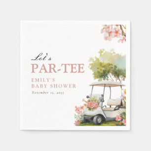 Servilleta De Papel Golf Vamos a Par-tir Chica Baby Shower