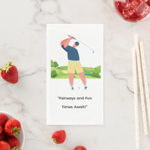 Servilleta De Papel Golfer Let's Par Tee por Fiesta gracioso dicho