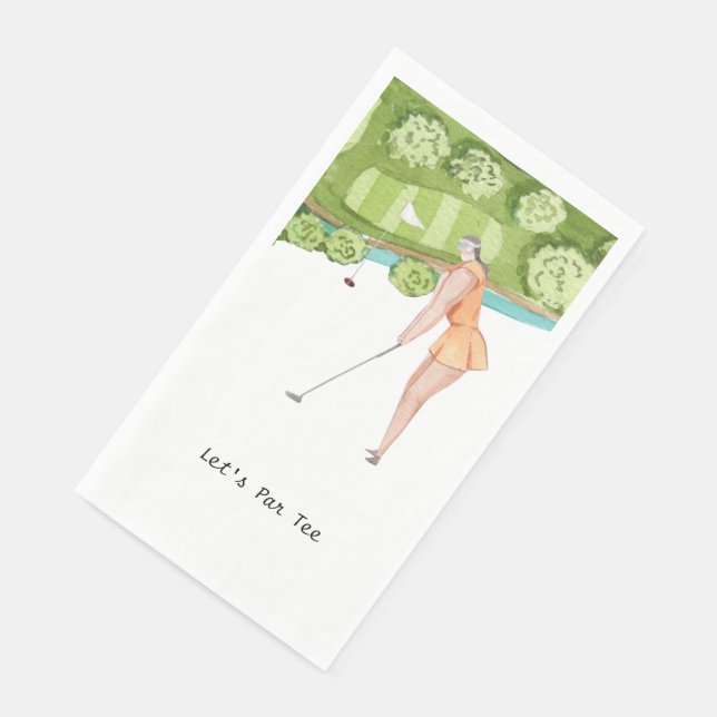 Servilleta De Papel Golfer Par Tee por Fiesta (Esquina)