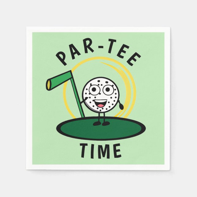 Servilleta De Papel Golfers Par-Tee Time (Anverso)