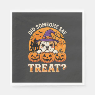 Servilleta De Papel Golosinas para perros de Halloween con diseño de c