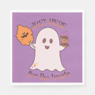 Servilleta De Papel Golpes de Halloween Fantasma y Dulces Fiesta