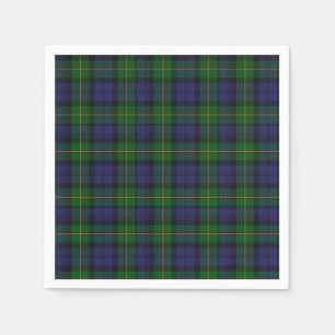 Servilleta De Papel Gordon Clan Tartan Plaid Paper Napkins