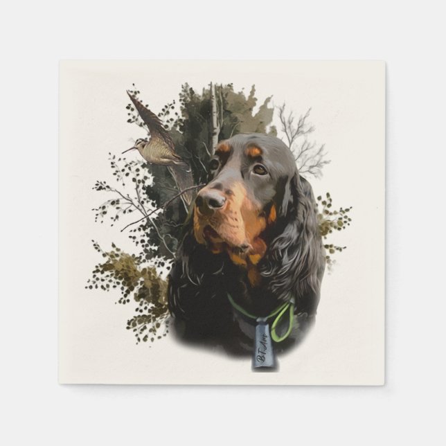 Servilleta De Papel Gordon Setter (Anverso)