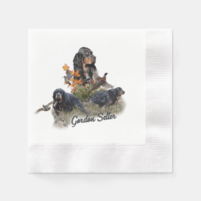 Servilleta De Papel Gordon Setter (Anverso)