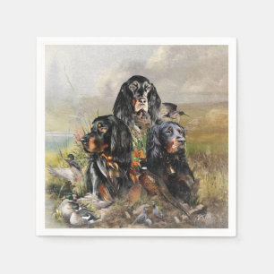 Servilleta De Papel Gordon Setters , Pasión por las Aves , Arte