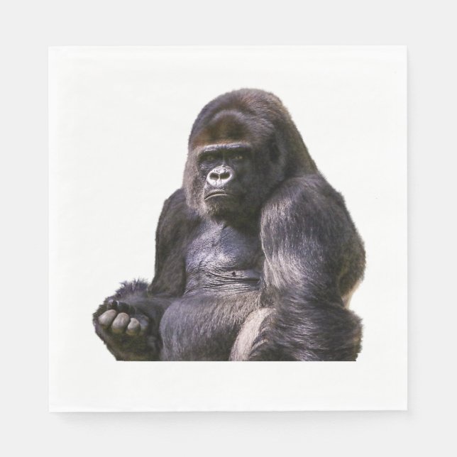 Servilleta De Papel Gorila Ape Monkey (Anverso)