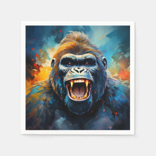 Servilleta De Papel Gorila sonriente