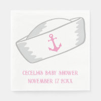 Gorra de marinero Chica Nautical Baby Shower