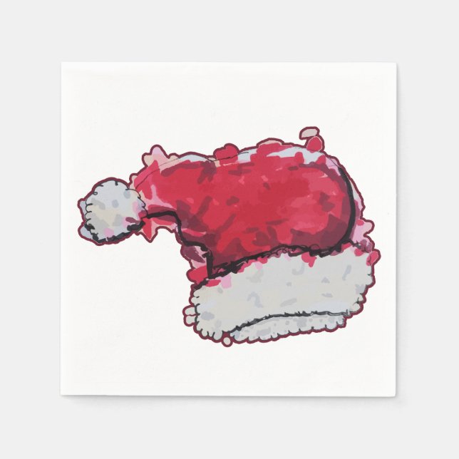 Servilleta De Papel Gorra de navidades (Anverso)