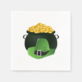 Servilleta De Papel Gorra de Pot o' Gold Leprechaun