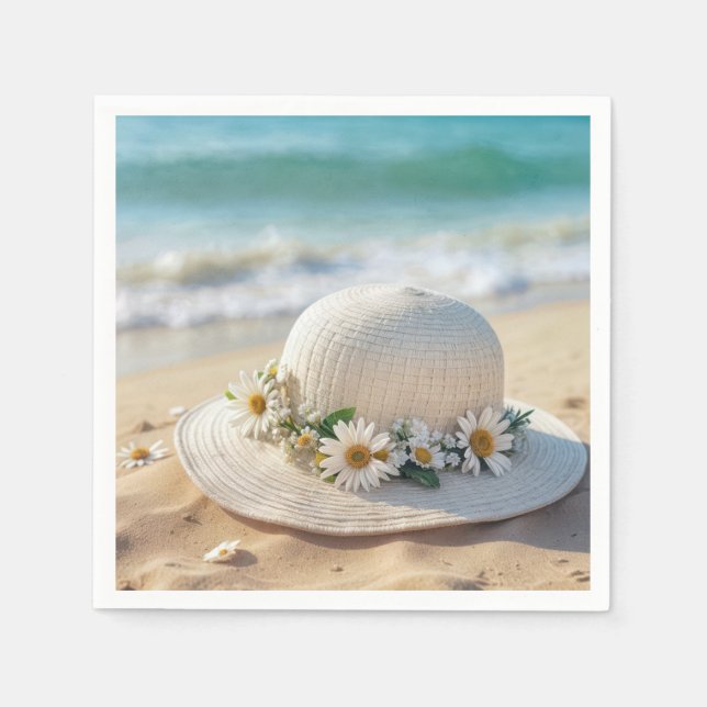 Servilleta De Papel Gorra de Summer Beach (Anverso)