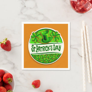 Servilleta De Papel Gorra del Día de San Patricio sacude a pequeño Nar