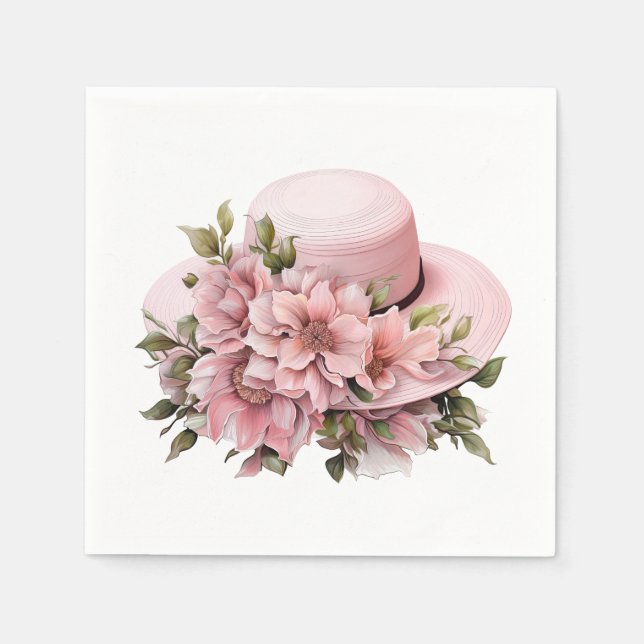 Servilleta De Papel Gorra floral (Anverso)