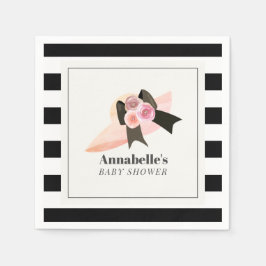 Servilleta De Papel Gorra Rosa Derby Style Big Pink Baby Shower