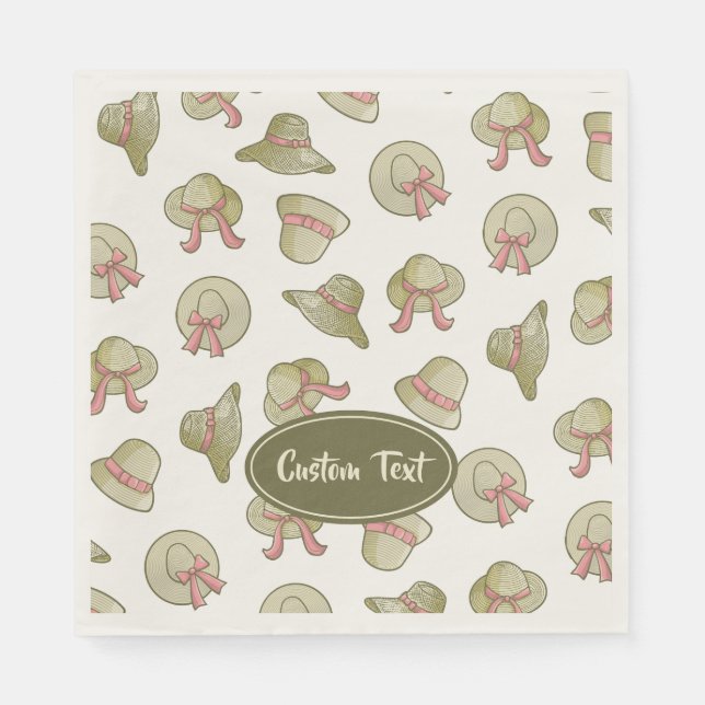 Servilleta De Papel Gorras De Verano Amarillo (Anverso)