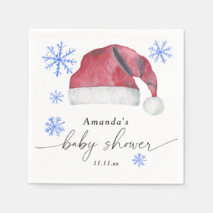 Servilleta De Papel Gorro de Santa - baby shower 