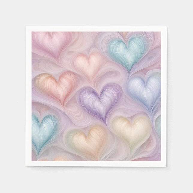 Servilleta De Papel Gossamer Hearts (Anverso)