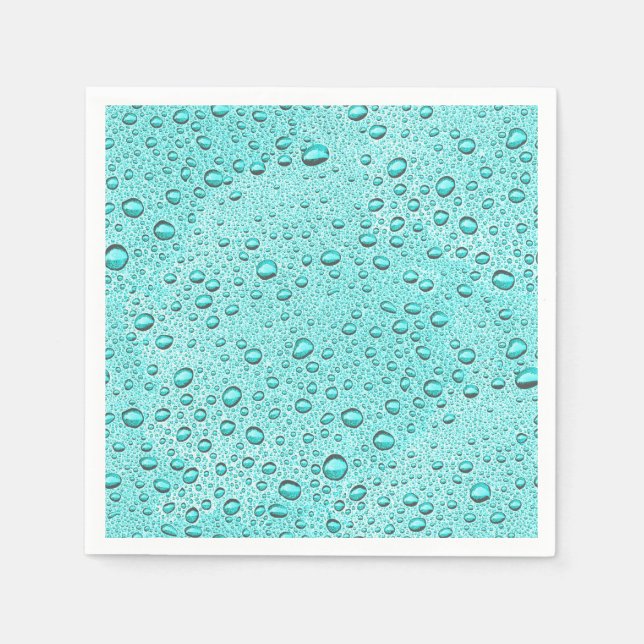 Servilleta De Papel Gotas acuáticas (Anverso)